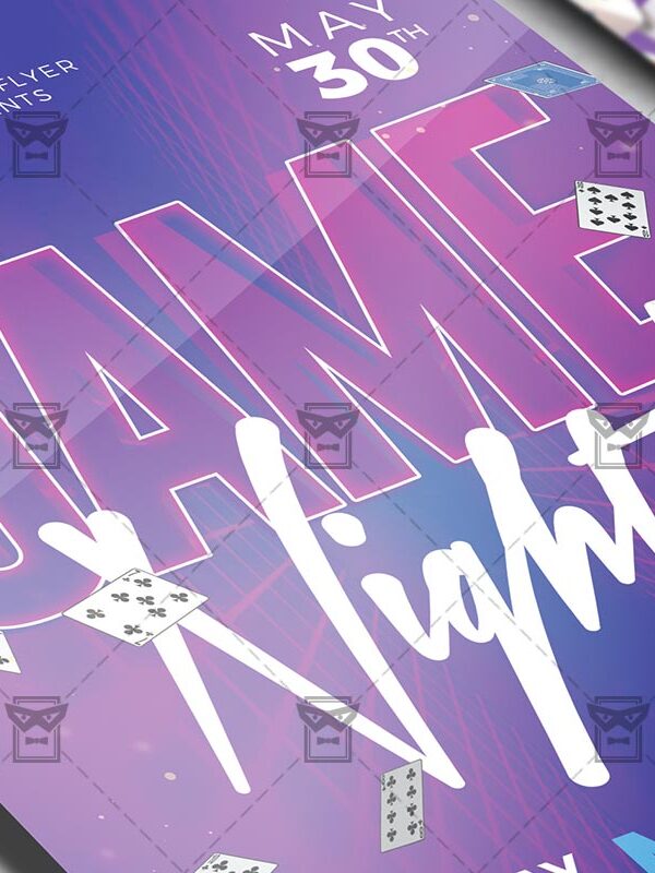 Download Game Party PSD Flyer Template Now