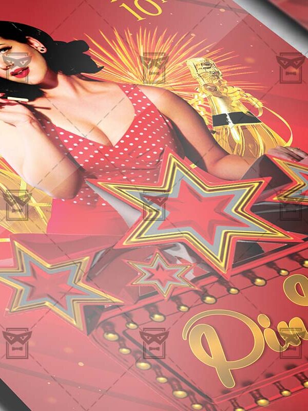 Download Retro Night Party PSD Flyer Template Now