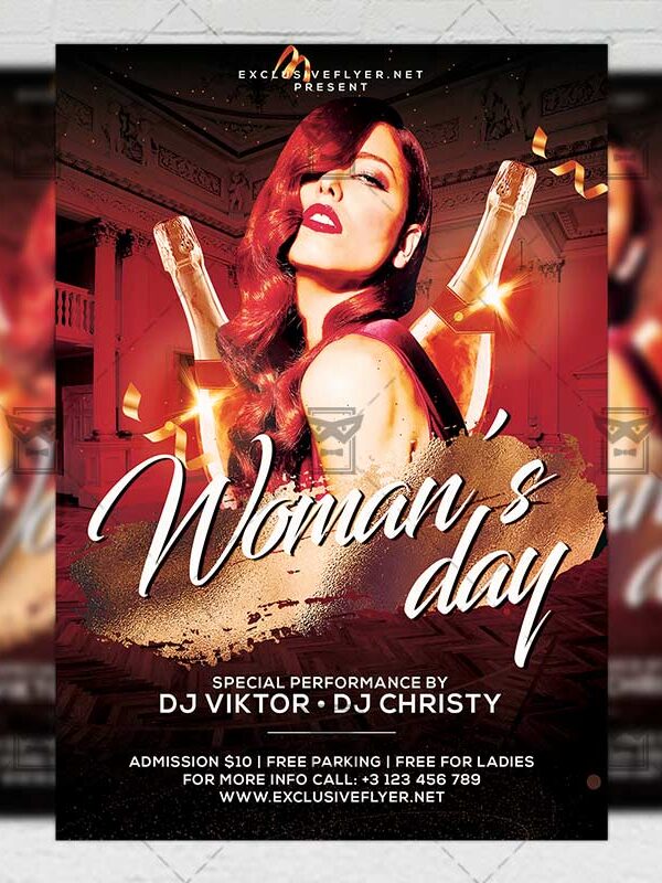 Download Woman's Day Bash PSD Flyer Template Now