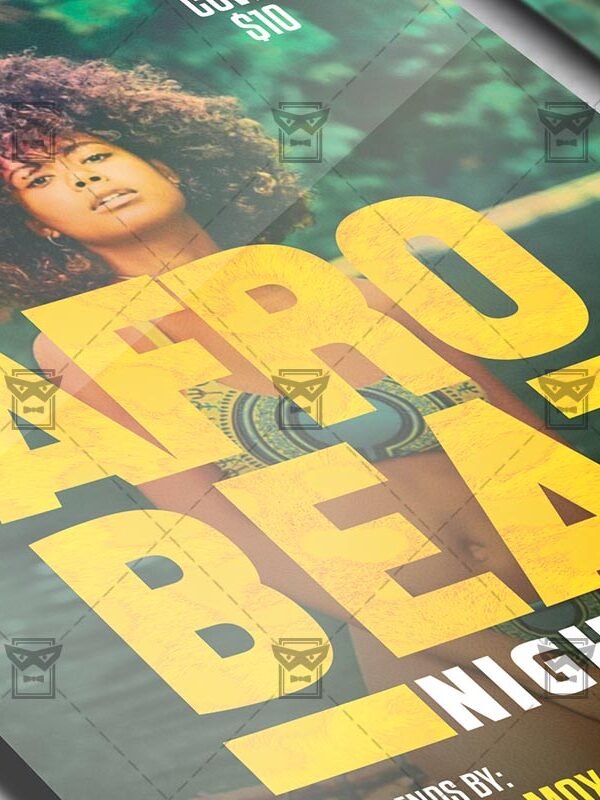 Download Afro Beat Nights PSD Flyer Template Now