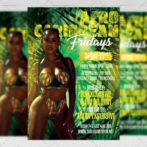 Download Afro Caribbean Fridays PSD Flyer Template Now