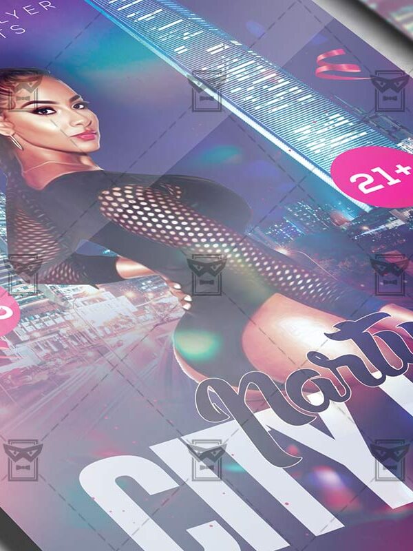 Download City Life Party PSD Flyer Template Now