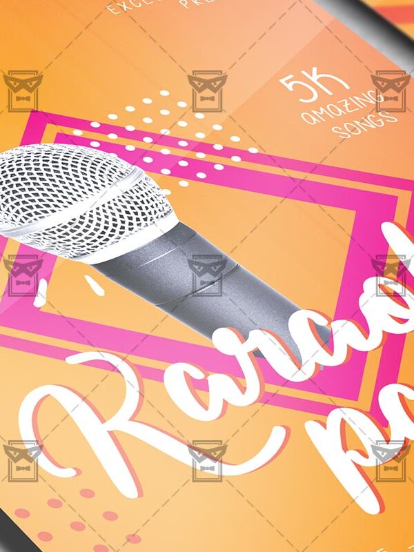 Download Karaoke Night Party PSD Flyer Template Now