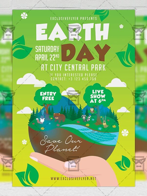 Download Mother Earth Day Celebration PSD Flyer Template Now