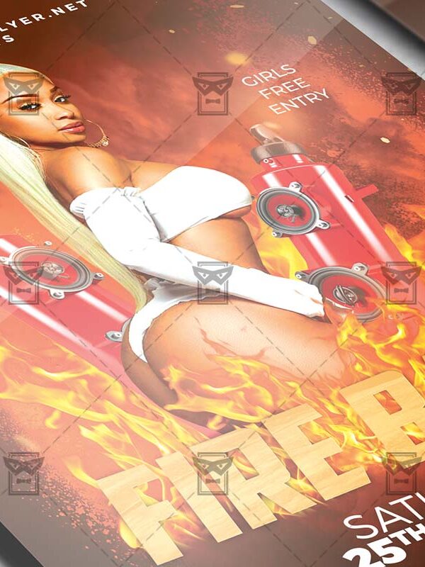 Download Fire Bash PSD Flyer Template Now