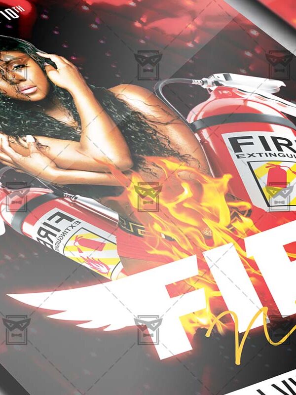 Download Fire Night PSD Flyer Template Now