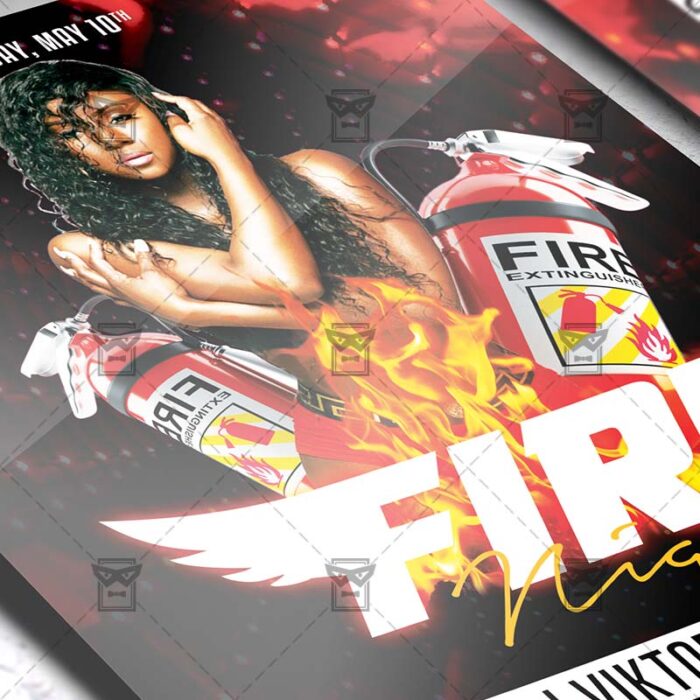 Download Fire Night PSD Flyer Template Now