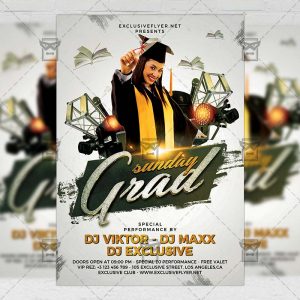 Download Graduation Sunday PSD Flyer Template Now