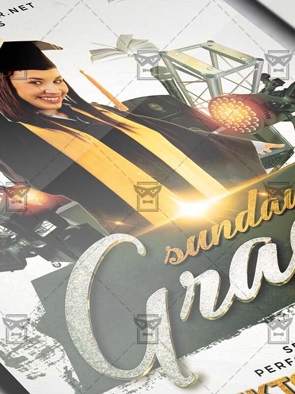 Download Graduation Sunday PSD Flyer Template Now