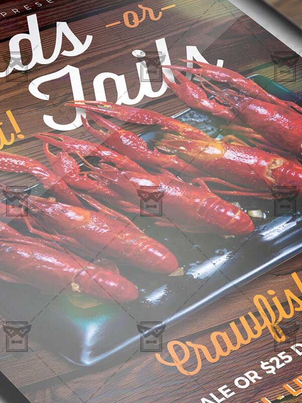 Download Massive Crawfish Boil PSD Flyer Template Now