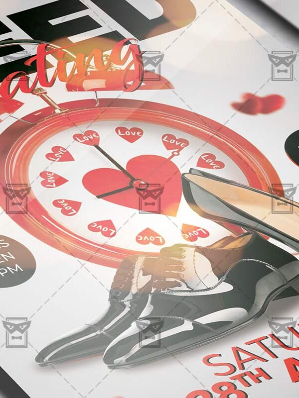 Download Speed Dating Party PSD Flyer Template Now