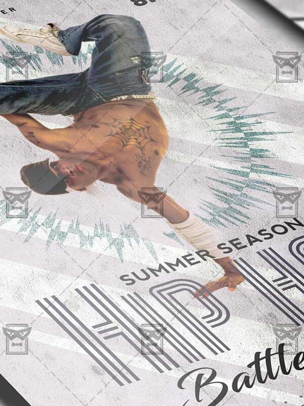Download Hip Hop Battle Night PSD Flyer Template Now