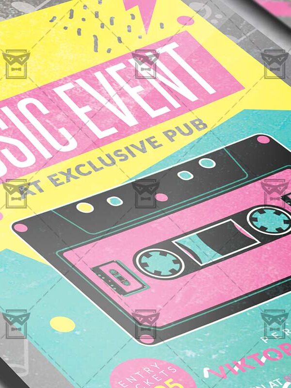 Download Music Event PSD Flyer Template Now