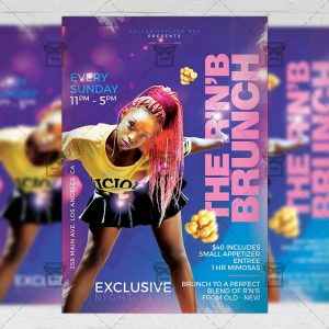 R'n'B Party Flyer - Club PSD Template