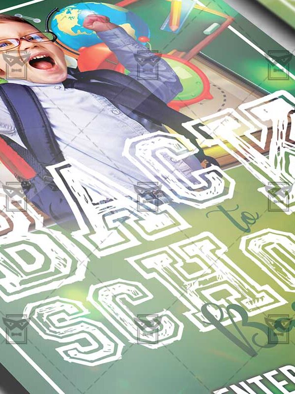 Download Back to School Bash PSD Flyer Template Now