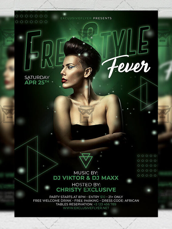 Download FreeStyle Fever PSD Flyer Template Now