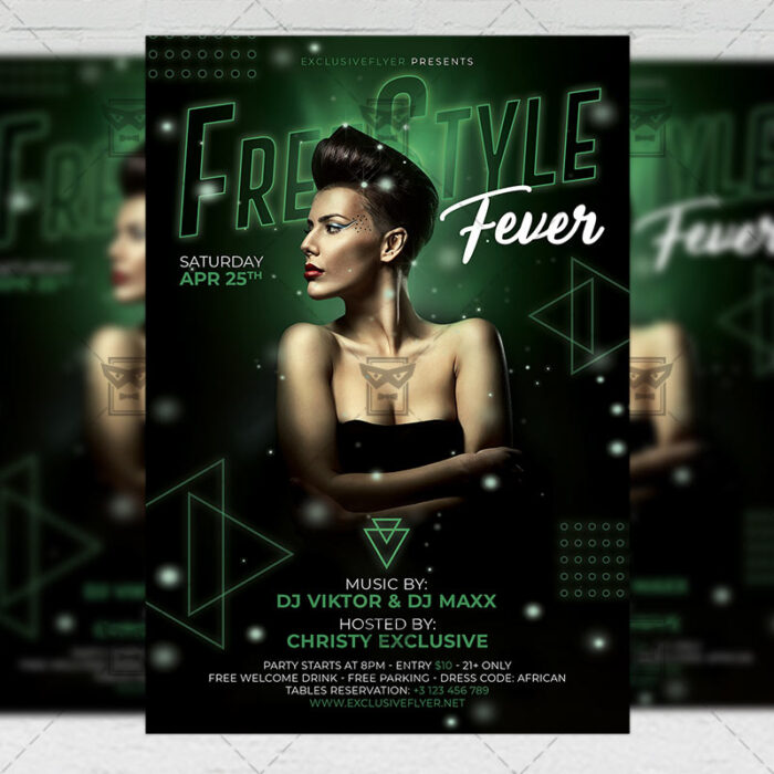 Download FreeStyle Fever PSD Flyer Template Now