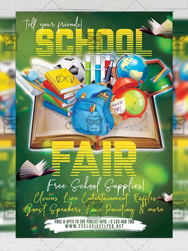 Download School Fair 2019 PSD Flyer Template Now