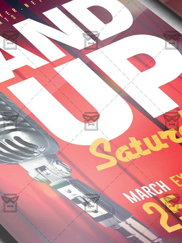 Download Stand Up Saturdays PSD Flyer Template Now