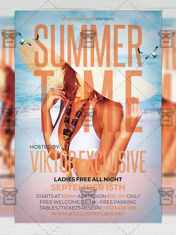 Download Summer Time Nights PSD Flyer Template Now