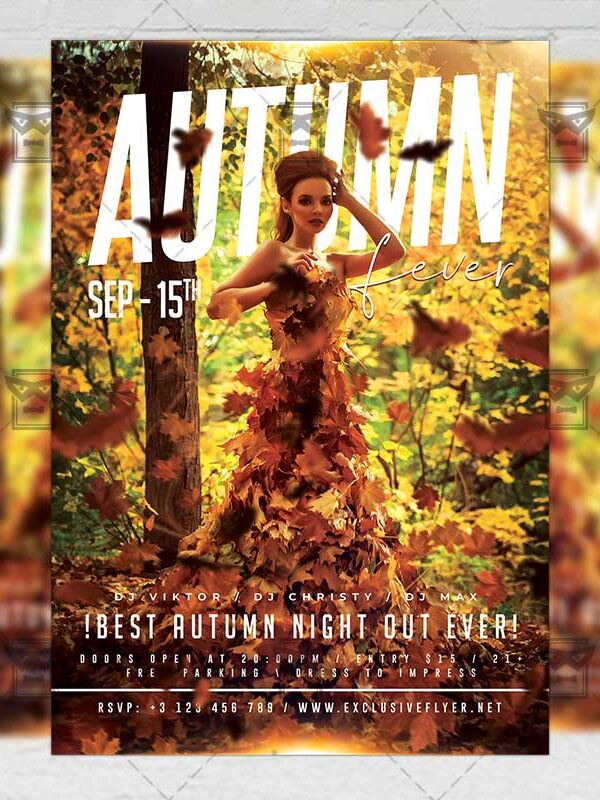 Download Autumn Fever Flyer PSD Flyer Template Now