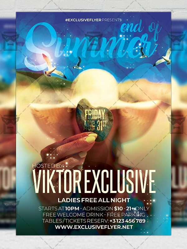 Download End of Summer Bash Flyer PSD Flyer Template Now