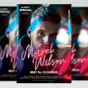 Download Featuring Guest Dj PSD Flyer Template Now