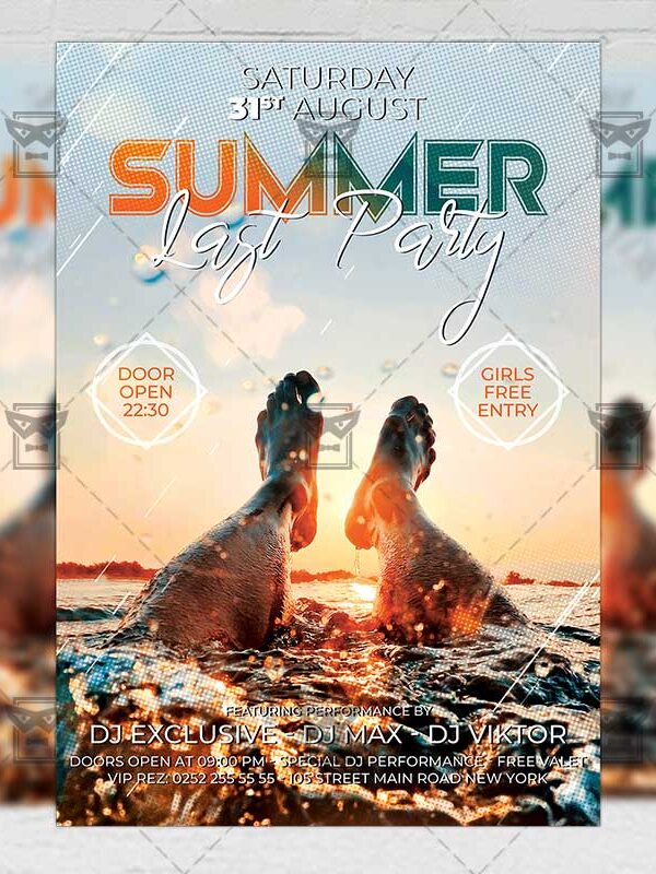 Download Last Summer Party Flyer PSD Flyer Template Now