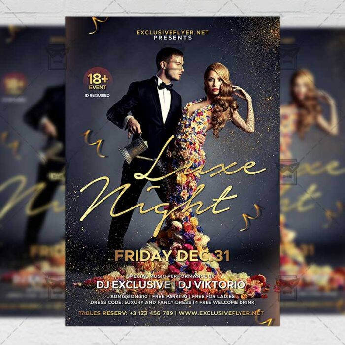 Download Luxe Nights PSD Flyer Template Now