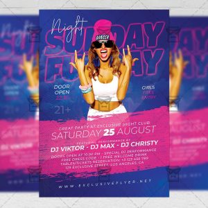 Download Sunday Funday Night PSD Flyer Template Now
