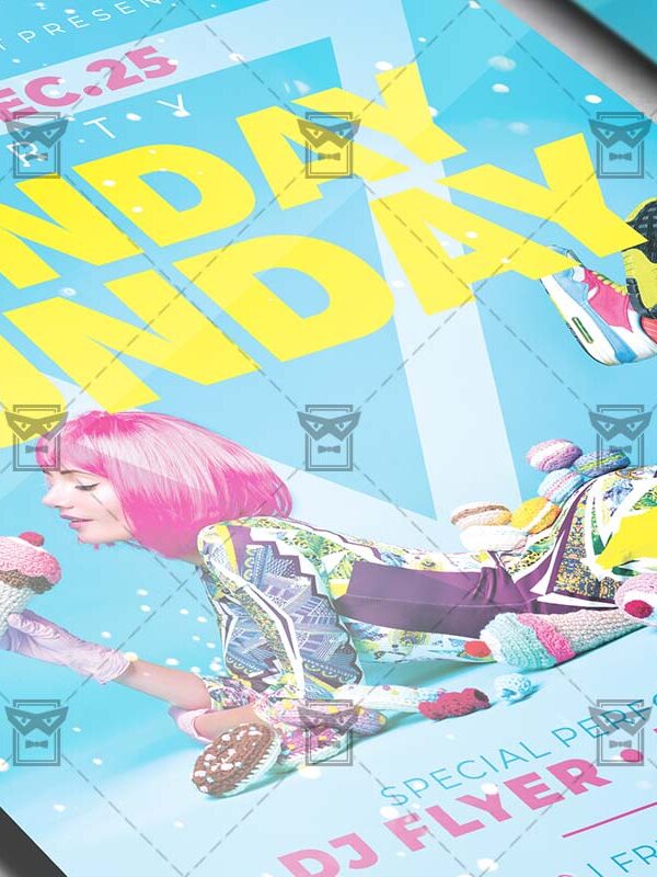 Download Sunday Funday Party PSD Flyer Template Now