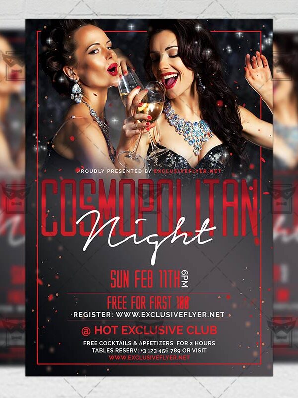 Download Cosmopolitan Night PSD Flyer Template Now