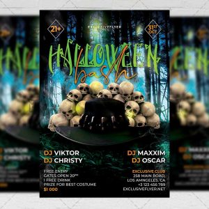 Download Halloween Bash PSD Flyer Template Now