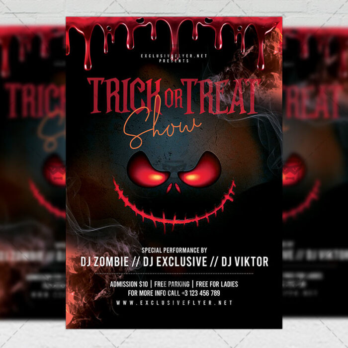 Trick or Treat Flyer - Seasonal A5 Template