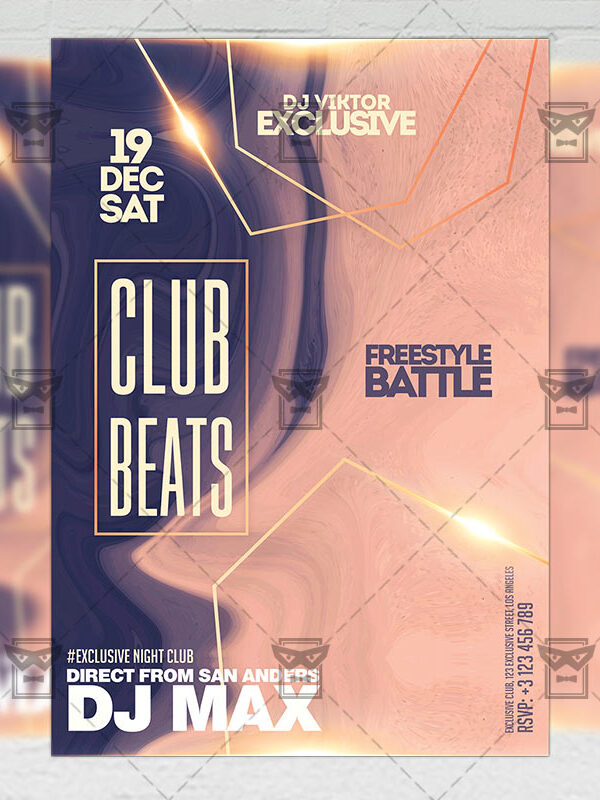 Club Beats Flyer - Club PSD Template