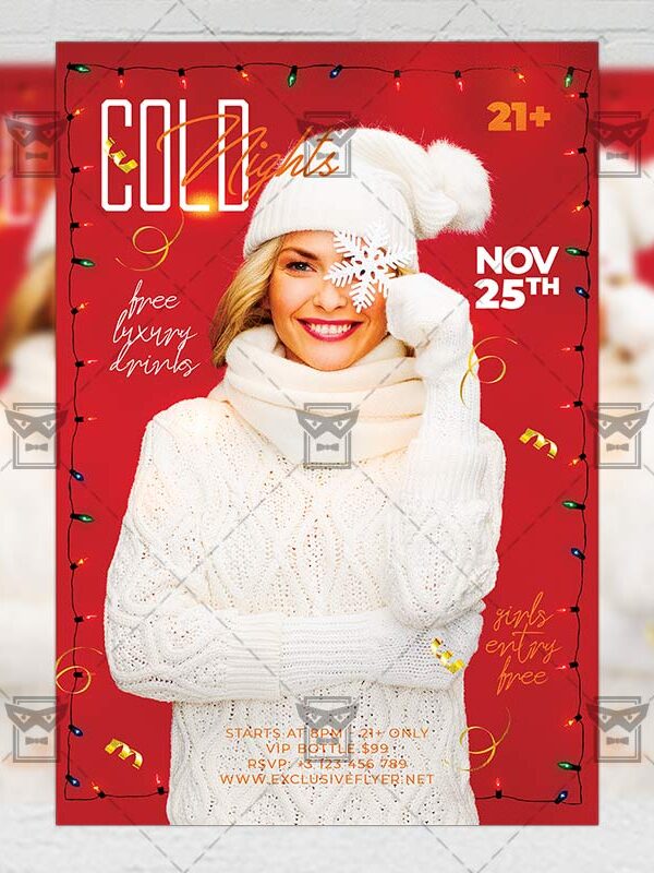Cold Nights Flyer - Seasonal PSD Template