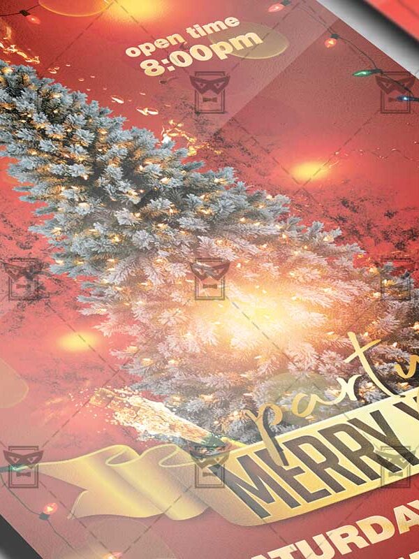 Merry Xmas Party Flyer - Winter PSD Template