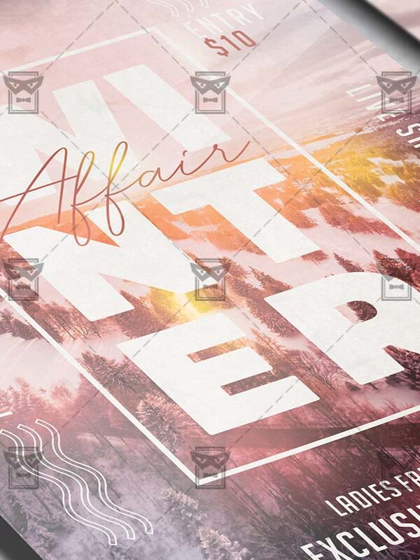 Winter Affair Flyer - Seasonal PSD Template
