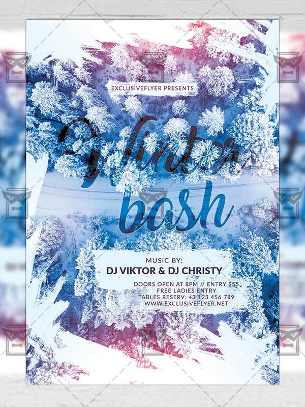 Winter Bash Flyer - Winter PSD Template