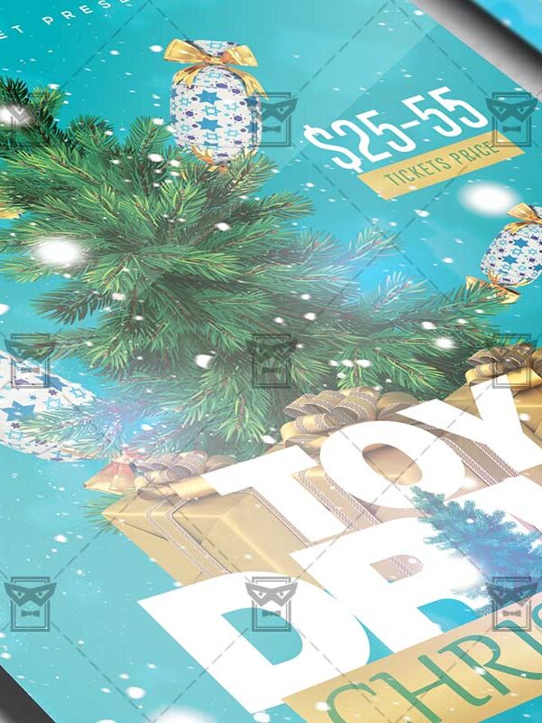 Xmas Toy Drive Flyer - Winter PSD Template