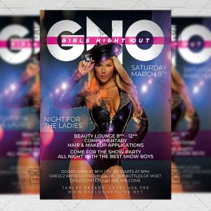 GNO Beauty Lounge Template - Flyer PSD + Instagram Ready Size