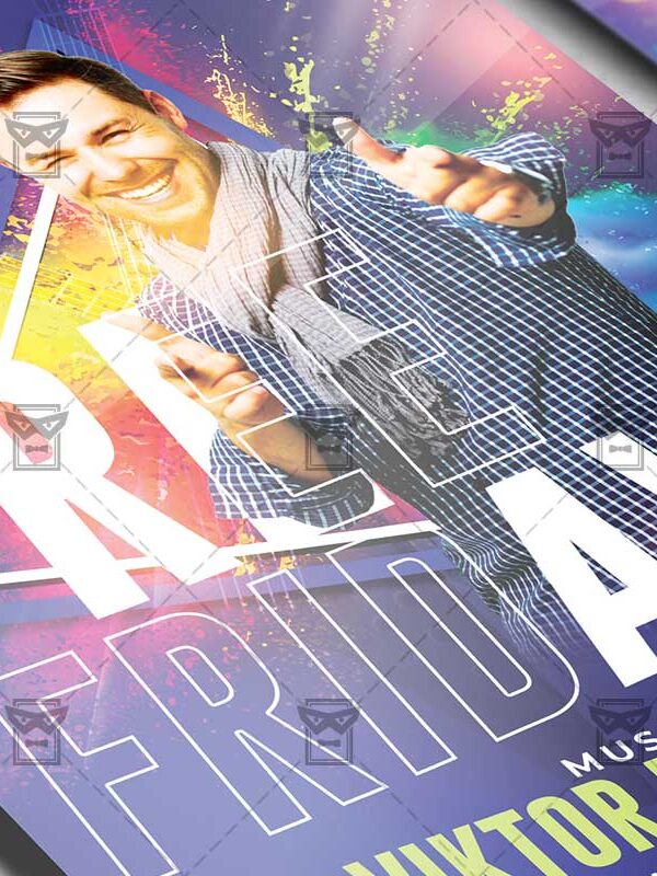 Free Fridays Template - Flyer PSD + Instagram Ready Size