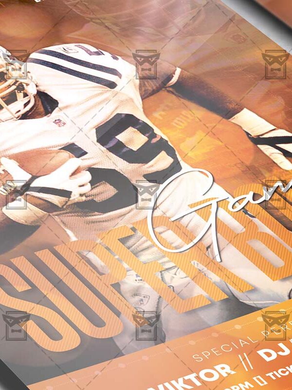 Super Bowl Game 2020 Template - Flyer PSD + Instagram Ready Size