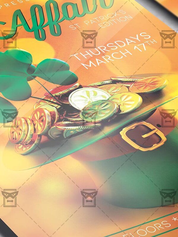 Green Affair Template - Flyer PSD + Instagram Ready Size