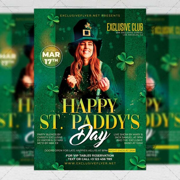 st paddys day free flyer