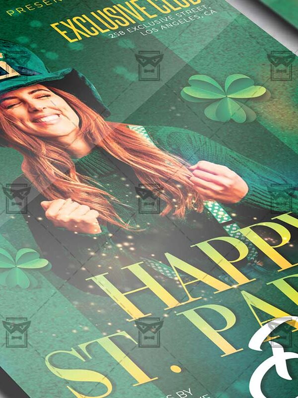 Happy St. Paddy's Day Template - Flyer PSD + Instagram Ready Size