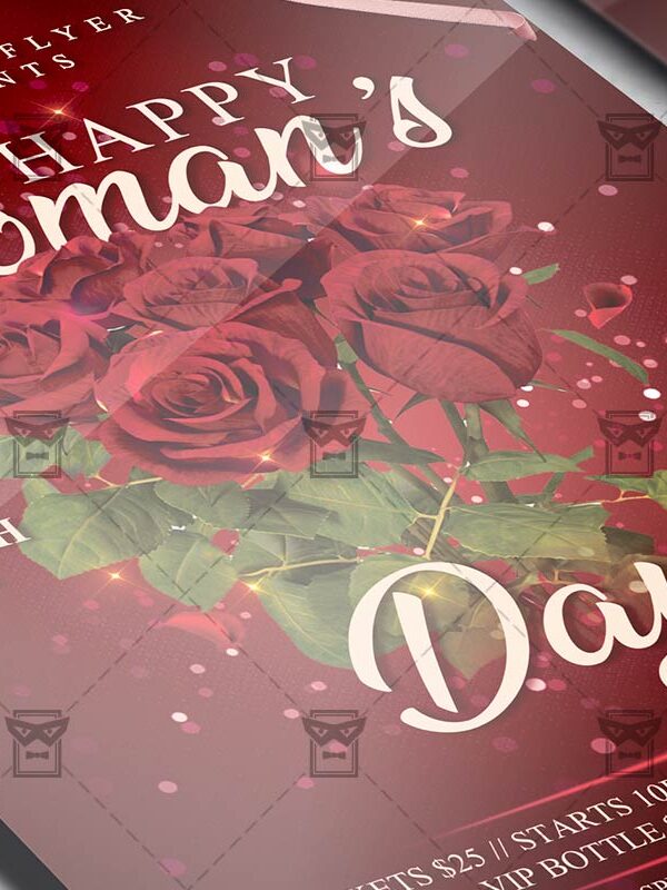 Happy Woman's Day Template - Flyer PSD + Instagram Ready Size