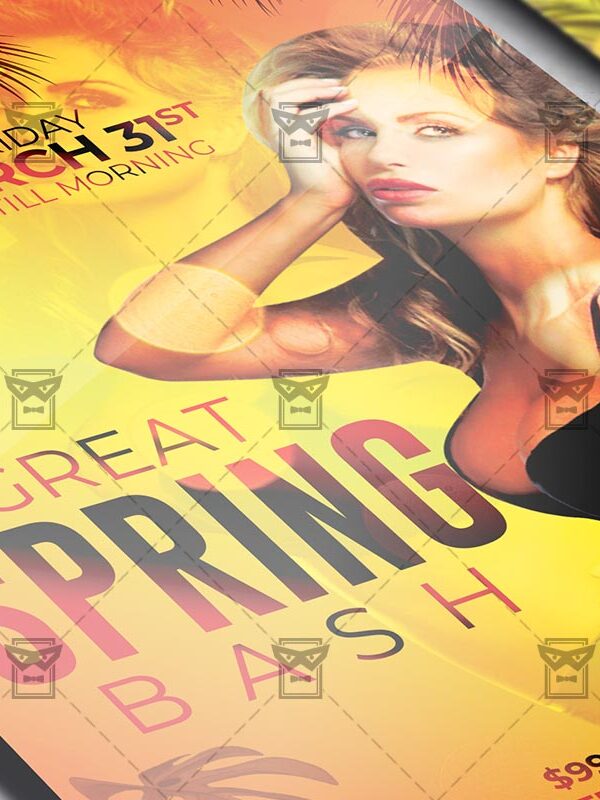 Spring Bash Template - Flyer PSD + Instagram Ready Size