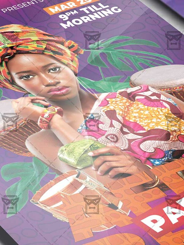 Afro Beat Party Flyer Template