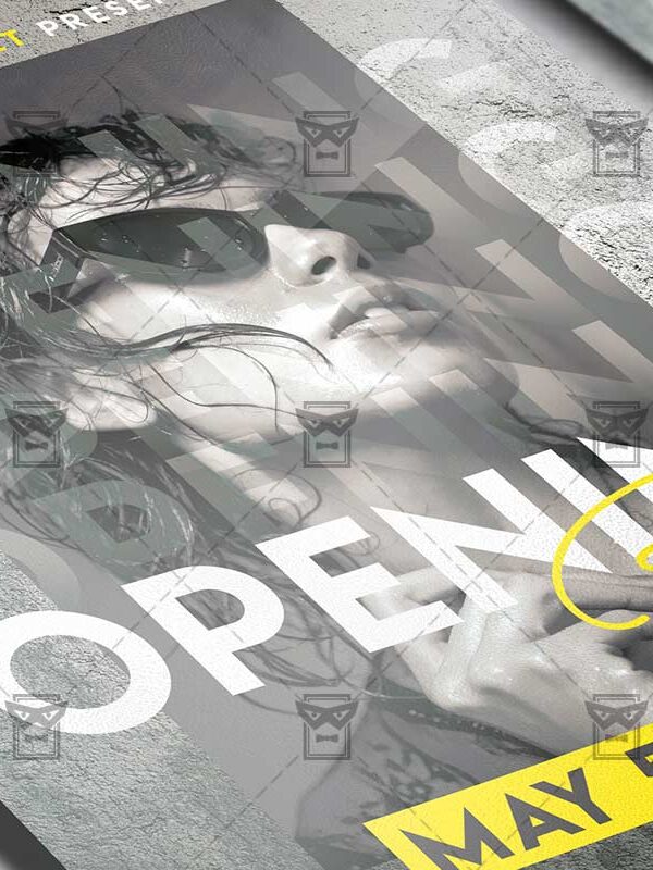 Bar Opening Template - Flyer PSD + Instagram Ready Size